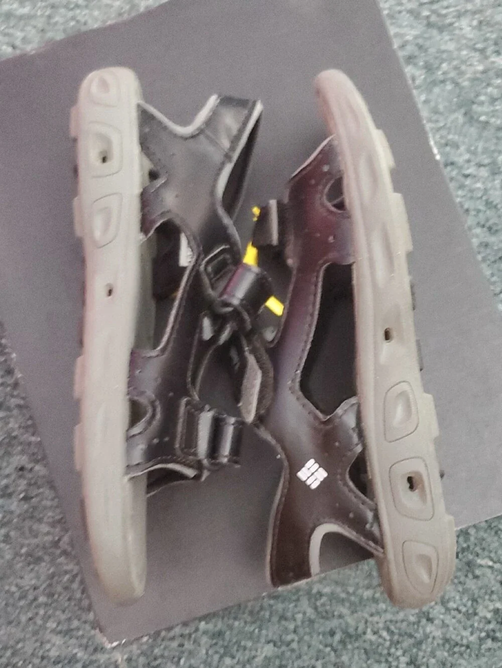 Columbia Kids Black and Gray Sport Sandals